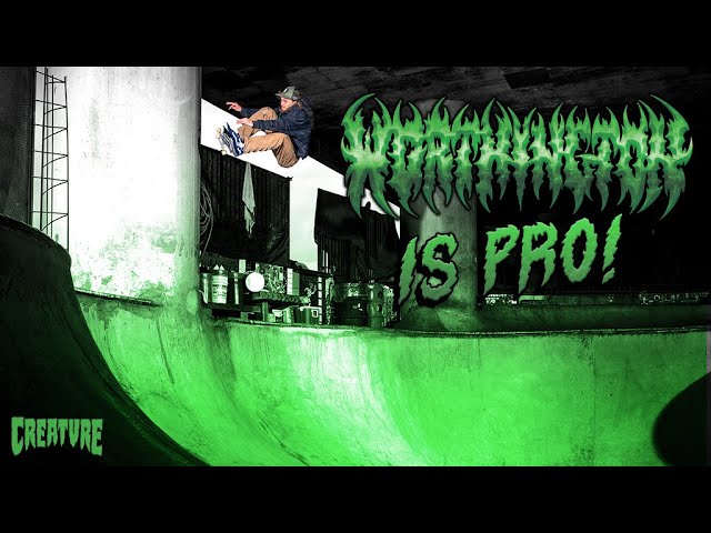 John Worthington is Pro for Creature Skateboards!