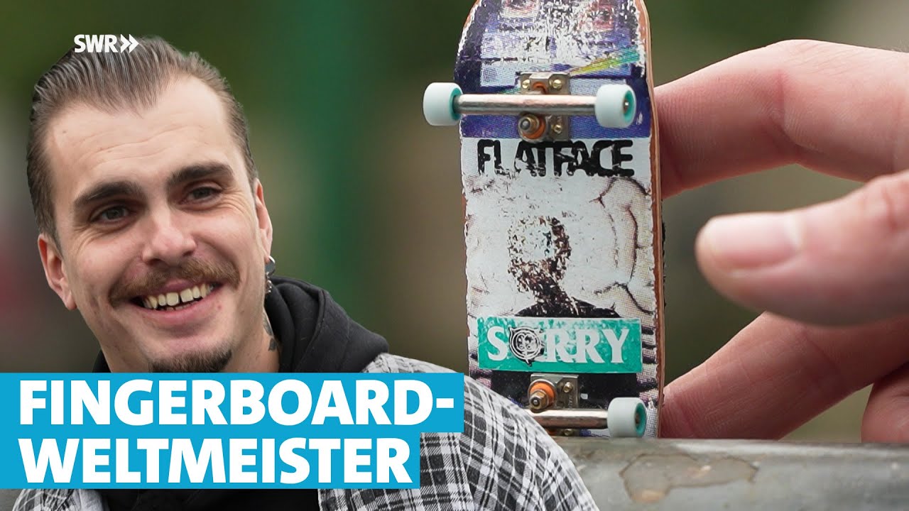 Weltmeister im Fingerboarden: Alex Christ aus dem Hunsrück