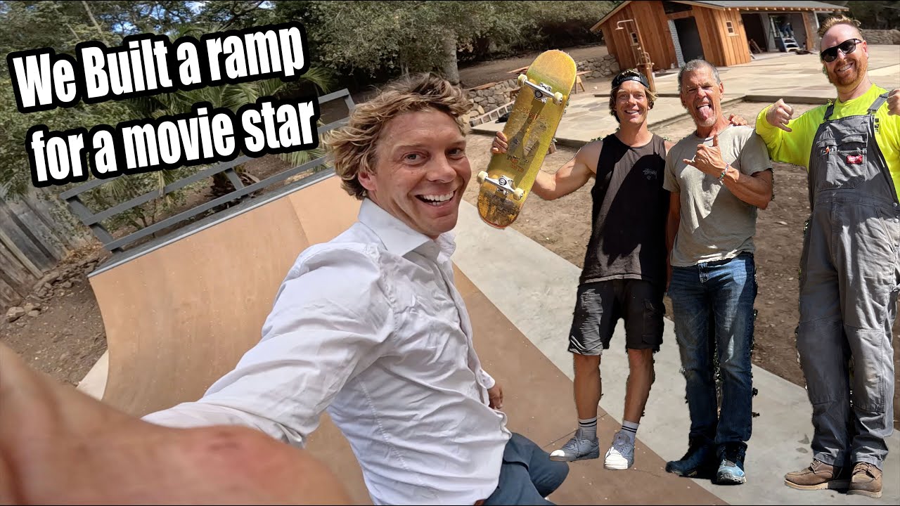 We Built a Custom Skate Ramp for A-List Actor Josh Brolin!
